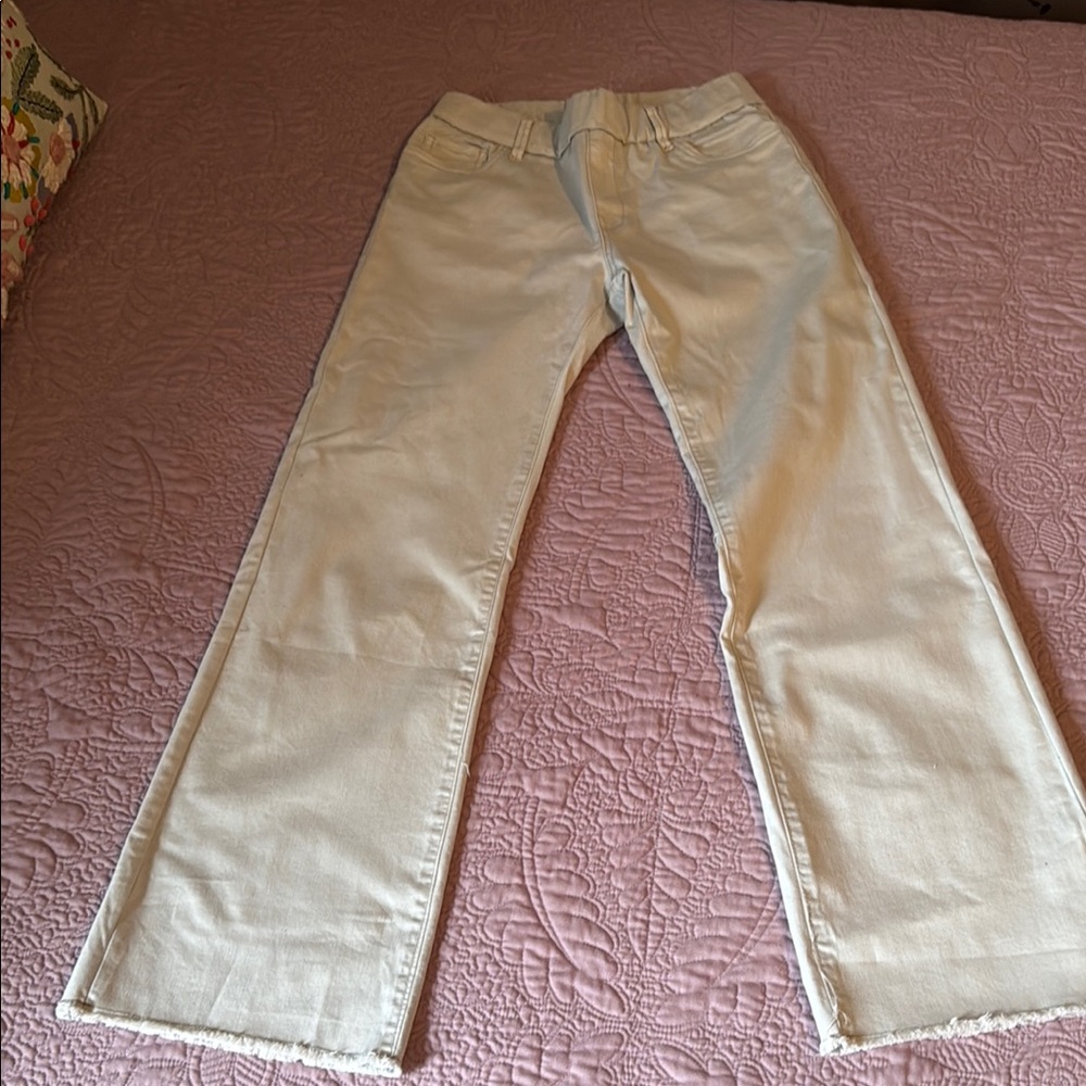 BEVY FLOG Cream Straight Leg Pants